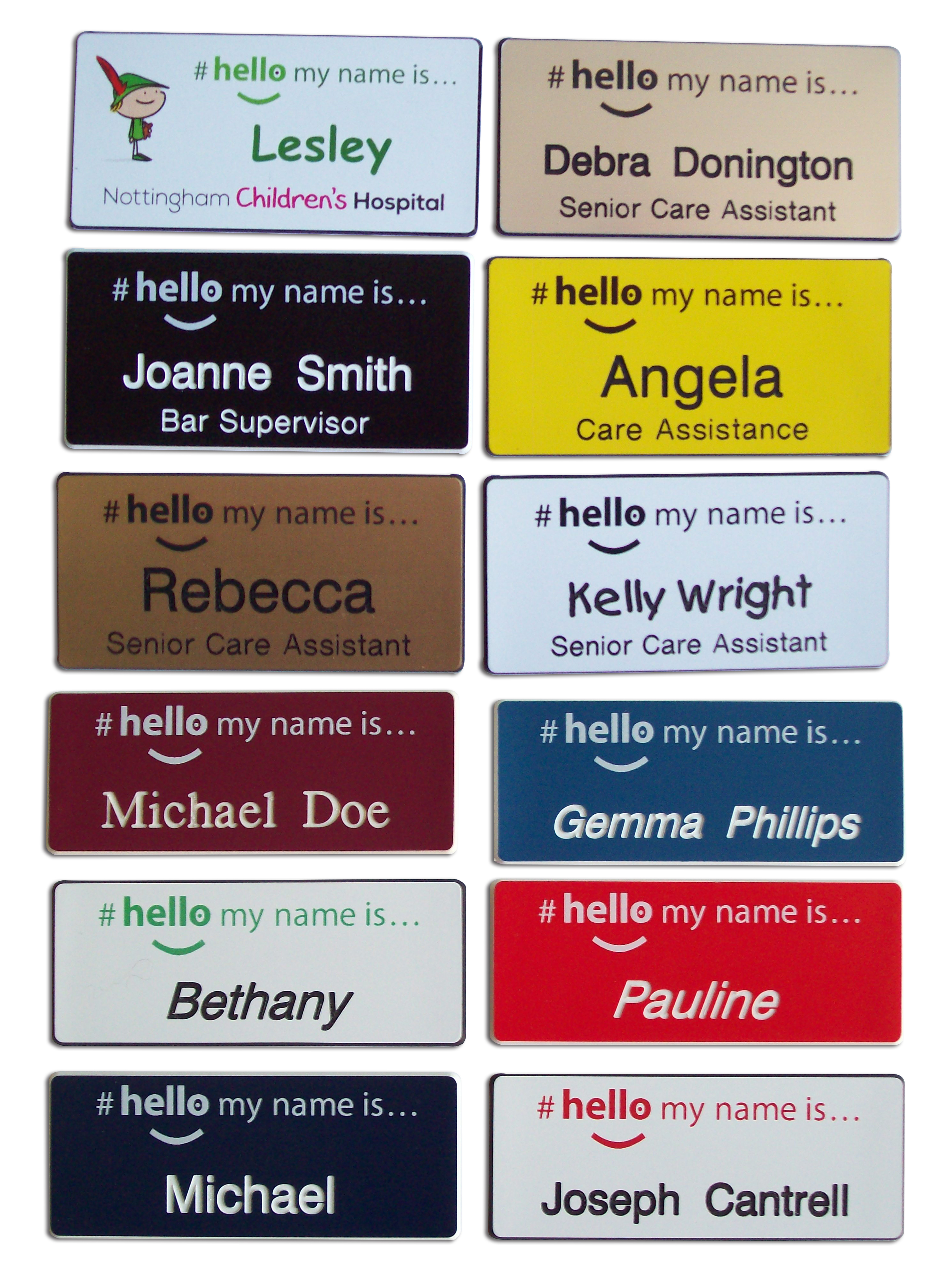 Hello my name is... badges